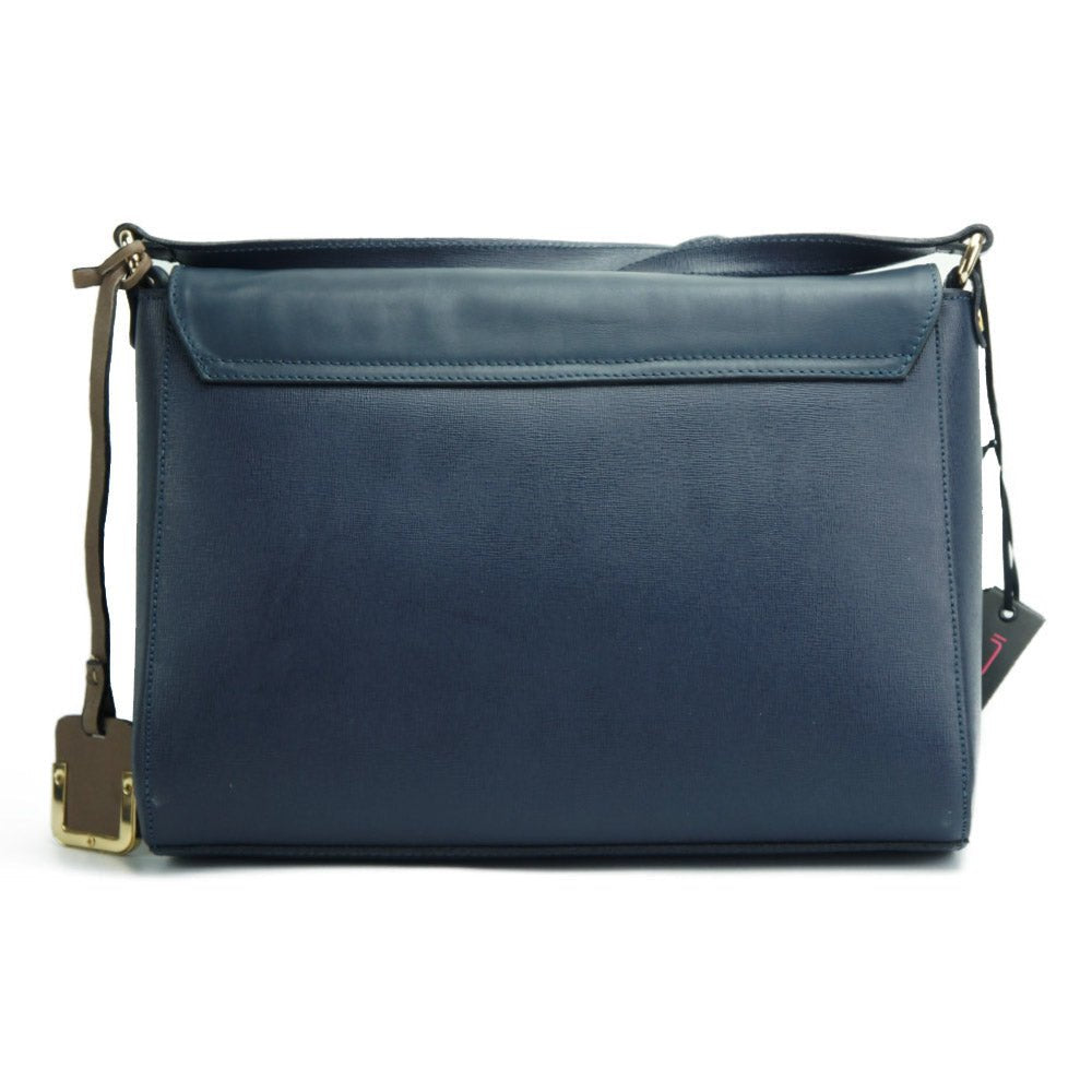 Gaspare Oversized Black Leather Clutch Bag - Leather Italiano