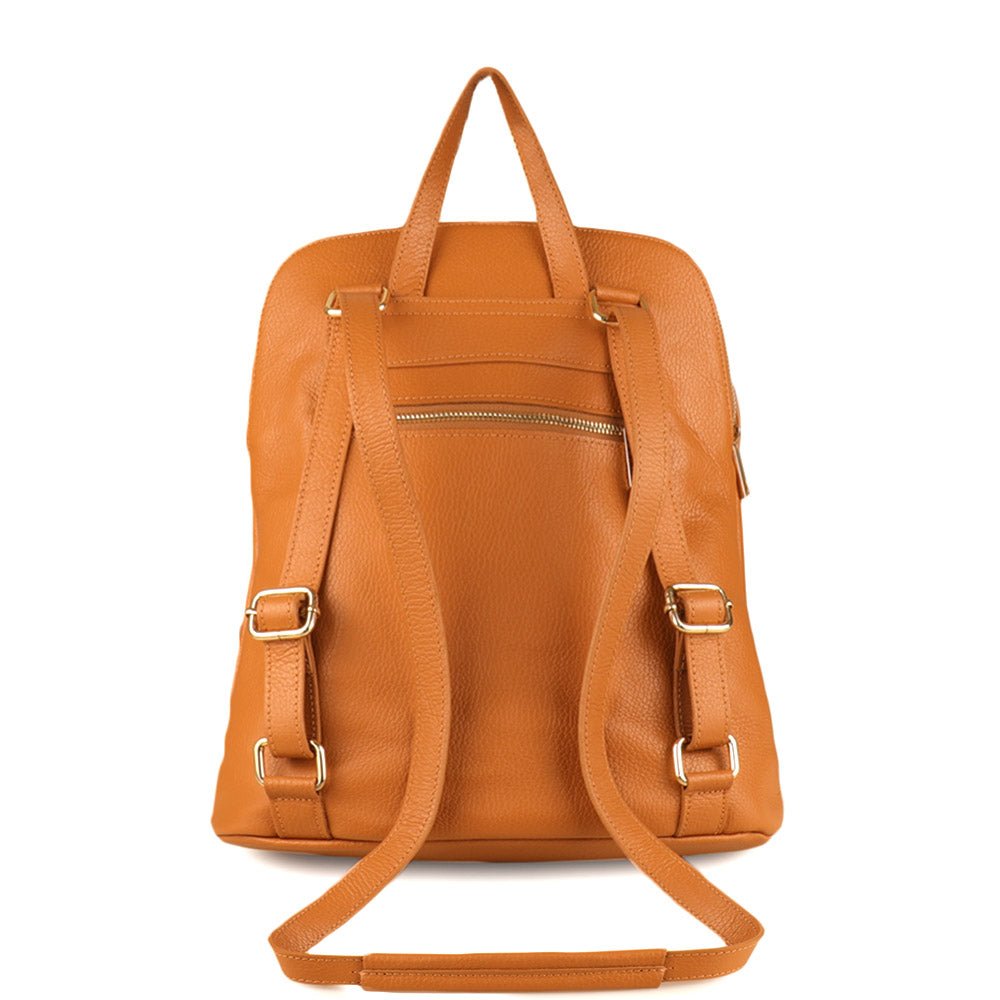 Ghita Italian Leather Backpack – Handmade Elegance with Spacious Practicality - Leather Italiano