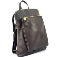 Ghita Italian Leather Backpack – Handmade Elegance with Spacious Practicality - Leather Italiano