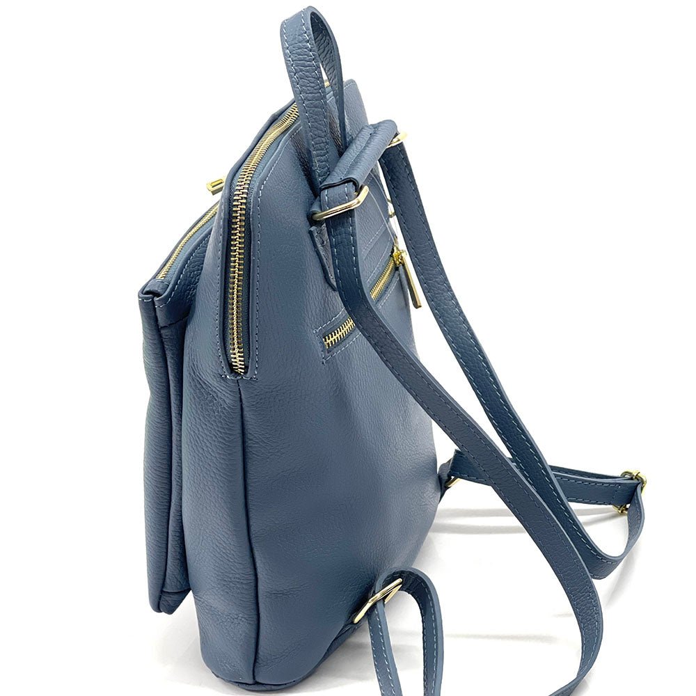 Ghita Italian Leather Backpack – Handmade Elegance with Spacious Practicality - Leather Italiano