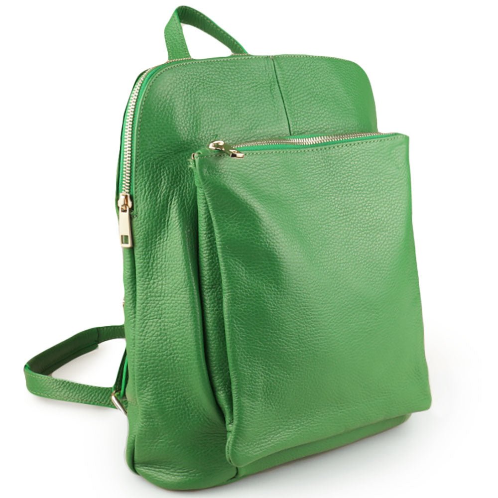 Ghita Italian Leather Backpack – Handmade Elegance with Spacious Practicality - Leather Italiano