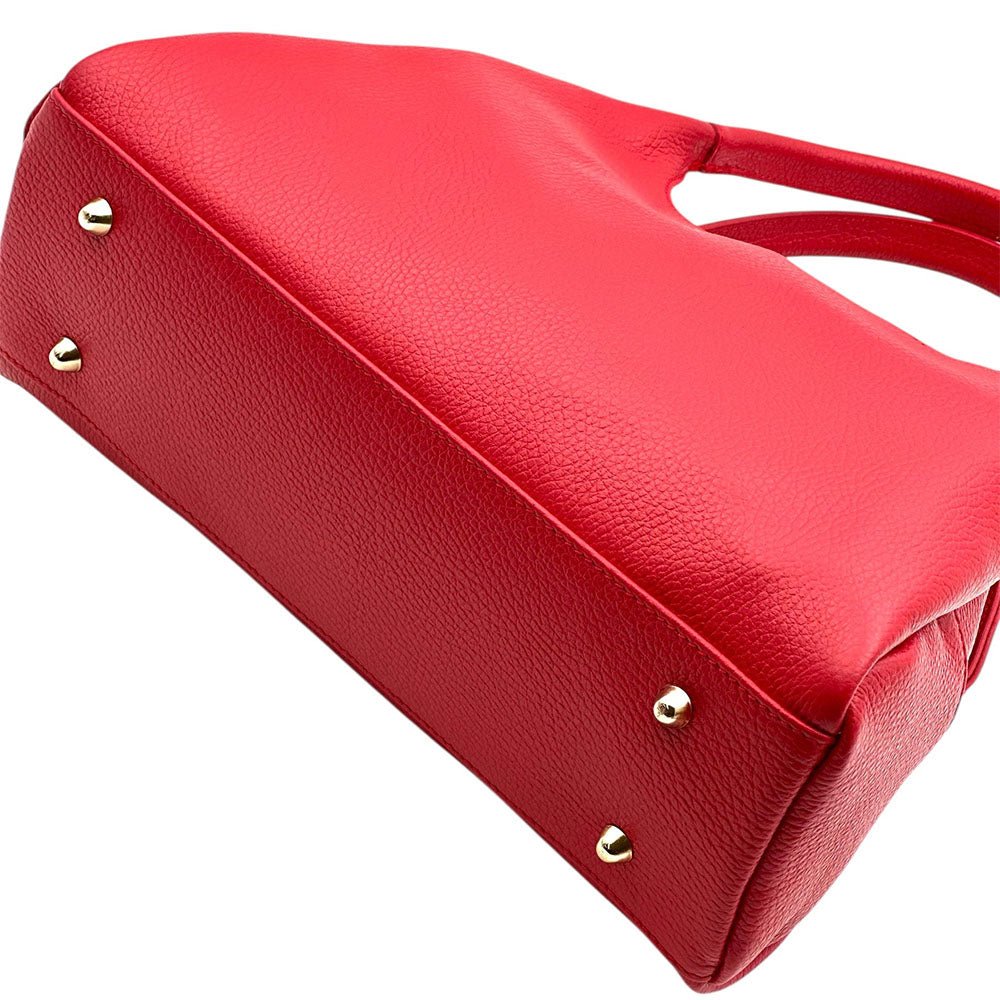 Giulia Italian Cow Leather Shoulder & Crossbody Handbag - Leather Italiano