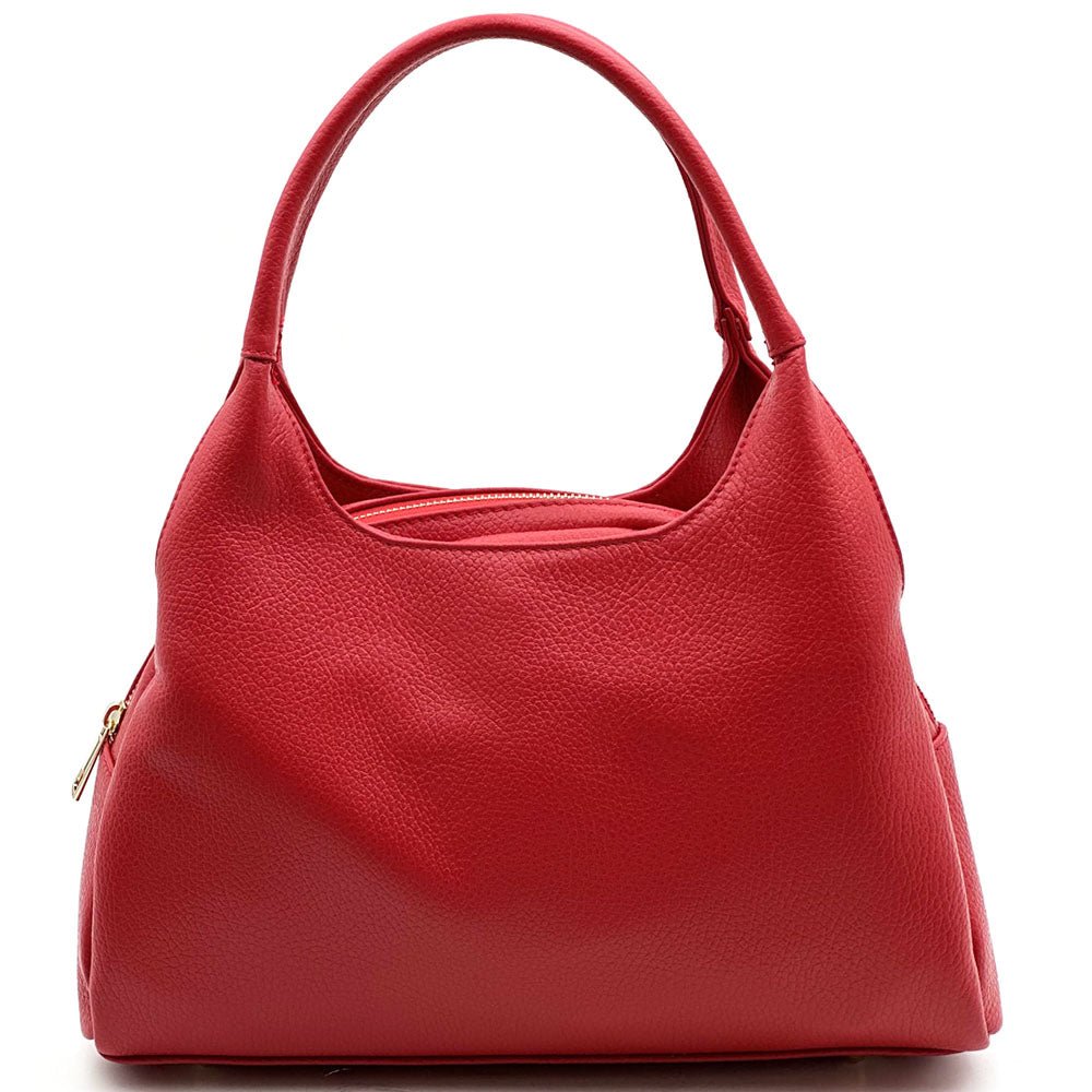Giulia Italian Cow Leather Shoulder & Crossbody Handbag - Leather Italiano