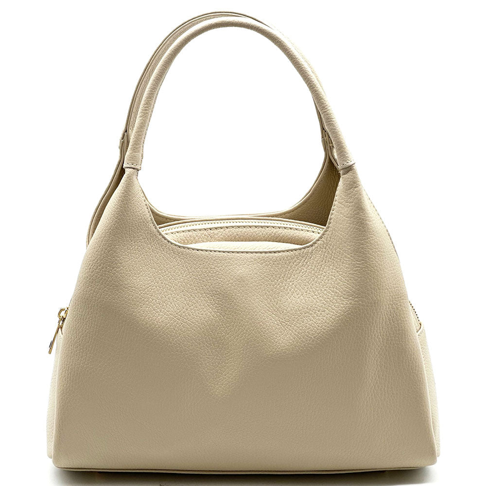 Giulia Italian Cow Leather Shoulder & Crossbody Handbag - Leather Italiano