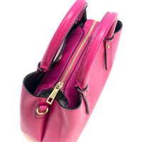 Giuseppina Italian Cowhide Leather Handbag – Chic, Compact & Structured - Leather Italiano