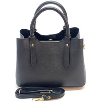 Giuseppina Italian Cowhide Leather Handbag – Chic, Compact & Structured - Leather Italiano
