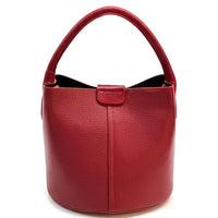 Grazia Italian Leather Bucket Bag – Elegant Everyday Shoulder Bag for Women - Leather Italiano