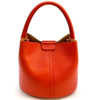 Grazia Italian Leather Bucket Bag – Elegant Everyday Shoulder Bag for Women - Leather Italiano