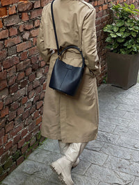 Grazia Italian Leather Bucket Bag – Elegant Everyday Shoulder Bag for Women - Leather Italiano