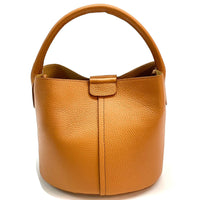 Grazia Italian Leather Bucket Bag – Elegant Everyday Shoulder Bag for Women - Leather Italiano