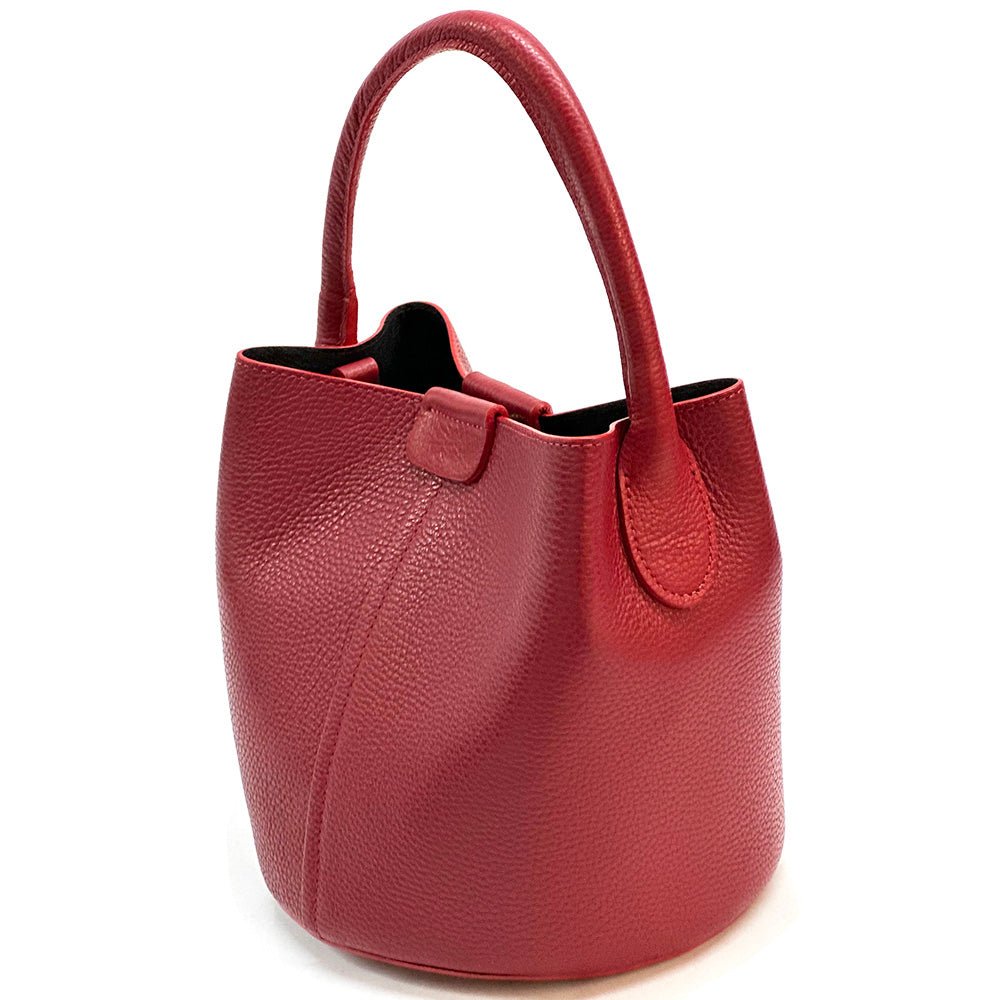 Grazia Italian Leather Bucket Bag – Elegant Everyday Shoulder Bag for Women - Leather Italiano