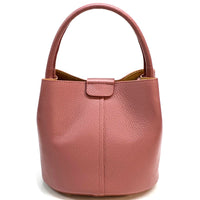 Grazia Italian Leather Bucket Bag – Elegant Everyday Shoulder Bag for Women - Leather Italiano