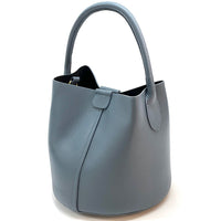 Grazia Italian Leather Bucket Bag – Elegant Everyday Shoulder Bag for Women - Leather Italiano