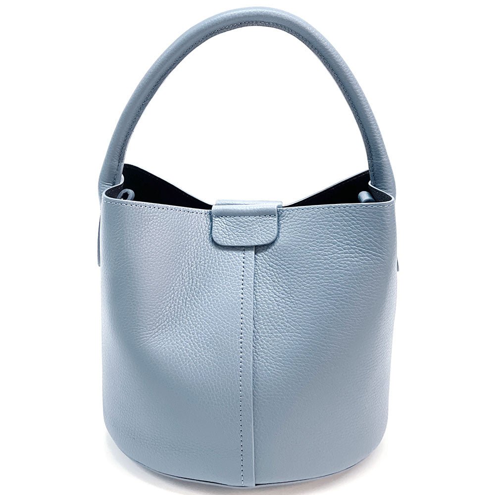 Grazia Italian Leather Bucket Bag – Elegant Everyday Shoulder Bag for Women - Leather Italiano