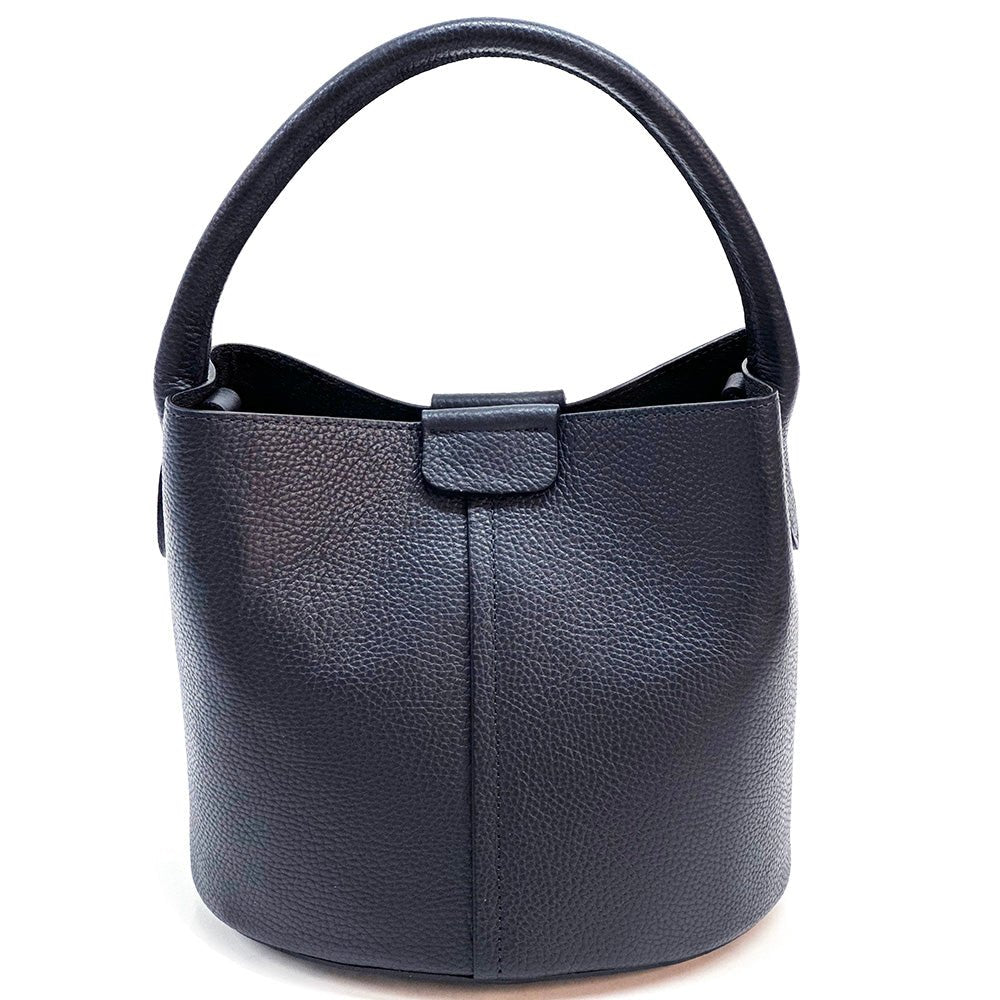Grazia Italian Leather Bucket Bag – Elegant Everyday Shoulder Bag for Women - Leather Italiano
