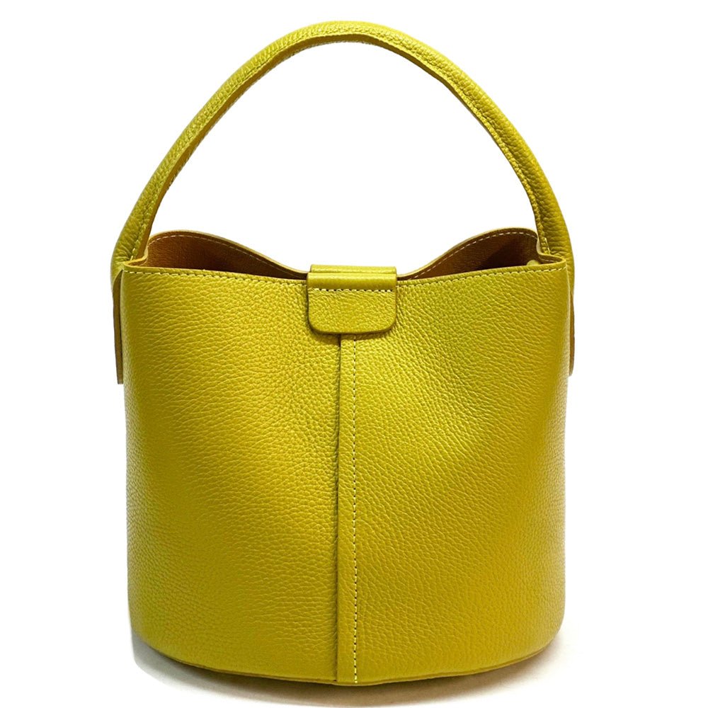 Grazia Italian Leather Bucket Bag – Elegant Everyday Shoulder Bag for Women - Leather Italiano