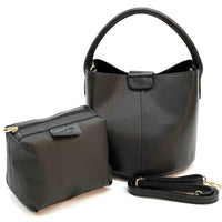 Grazia Italian Leather Bucket Bag – Elegant Everyday Shoulder Bag for Women - Leather Italiano