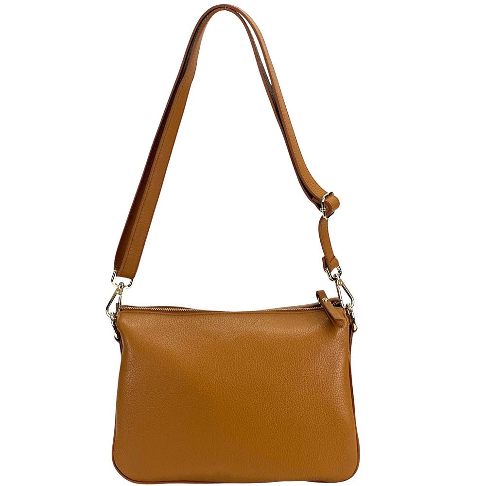 Graziella Italian Leather Shoulder & Crossbody Bag - Leather Italiano
