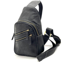 Harvey Italian Leather Sling Bag – Men’s Crossbody (Handmade in Florence) - Leather Italiano