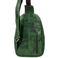 Harvey Italian Leather Sling Bag – Men’s Crossbody (Handmade in Florence) - Leather Italiano