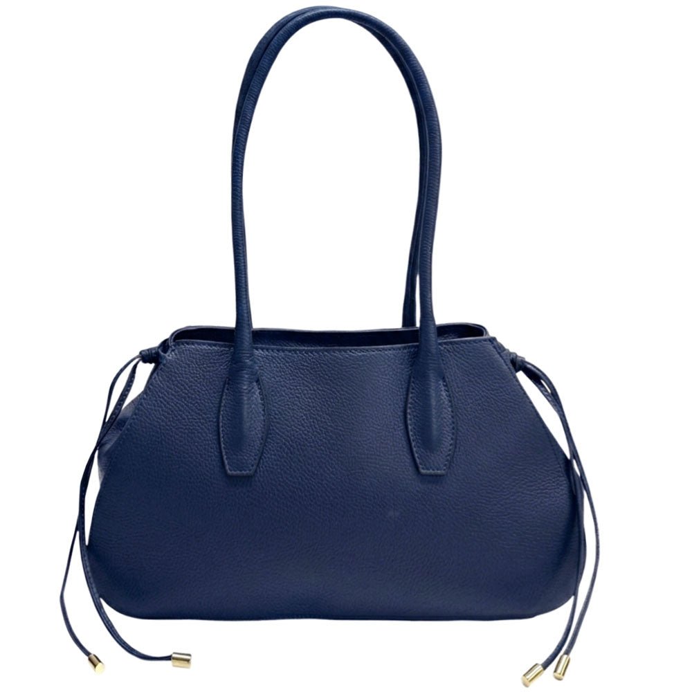 Heather Italian Cow Leather Shoulder Bag - Leather Italiano