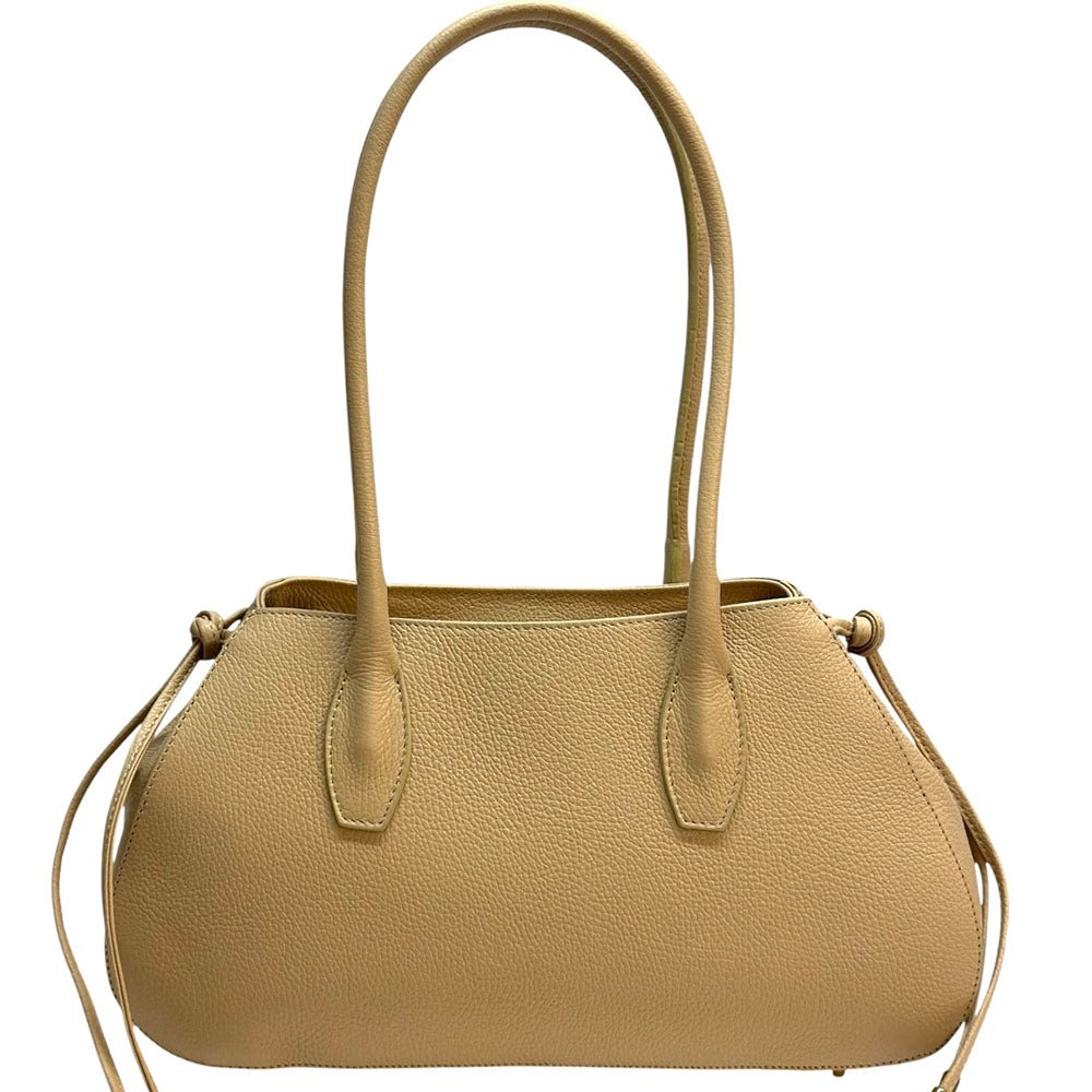 Heather Italian Cow Leather Shoulder Bag - Leather Italiano