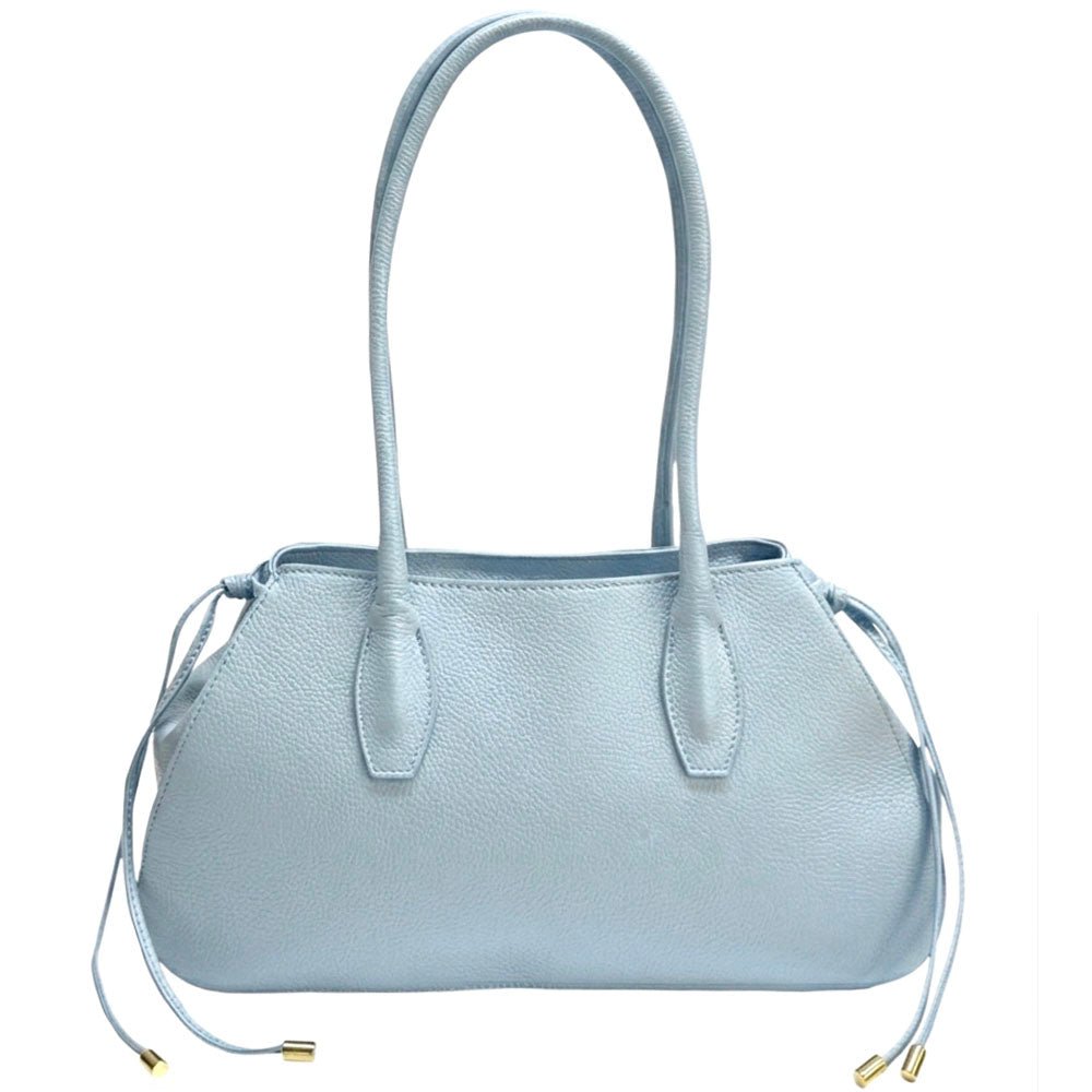 Heather Italian Cow Leather Shoulder Bag - Leather Italiano