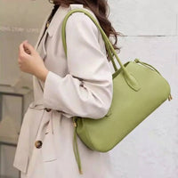 Heather Italian Cow Leather Shoulder Bag - Leather Italiano