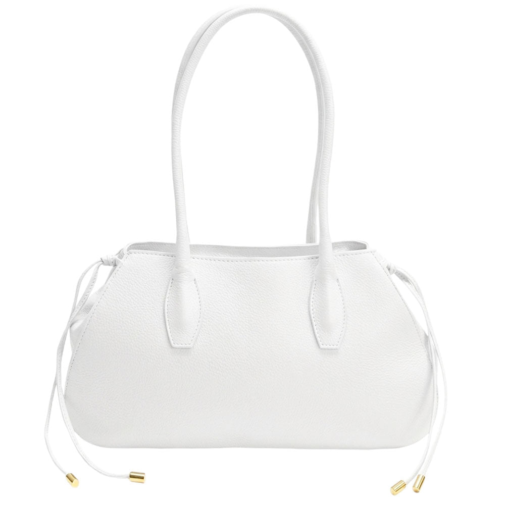 Heather Italian Cow Leather Shoulder Bag - Leather Italiano