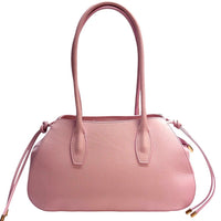 Heather Italian Cow Leather Shoulder Bag - Leather Italiano