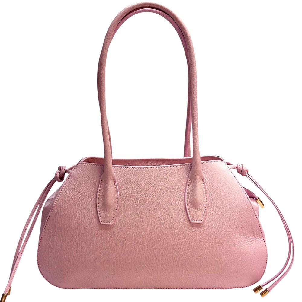 Heather Italian Cow Leather Shoulder Bag - Leather Italiano