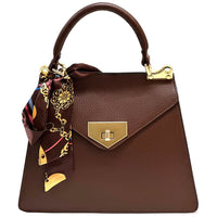 Isabella Italian Leather Bag – Elegant Structured Handbag for Women - Leather Italiano