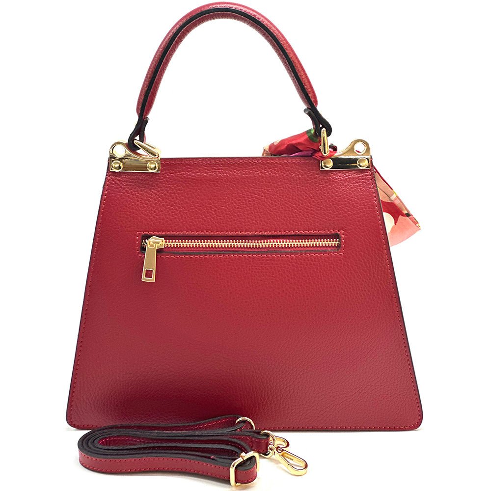 Isabella Italian Leather Bag – Elegant Structured Handbag for Women - Leather Italiano
