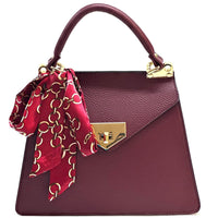 Isabella Italian Leather Bag – Elegant Structured Handbag for Women - Leather Italiano