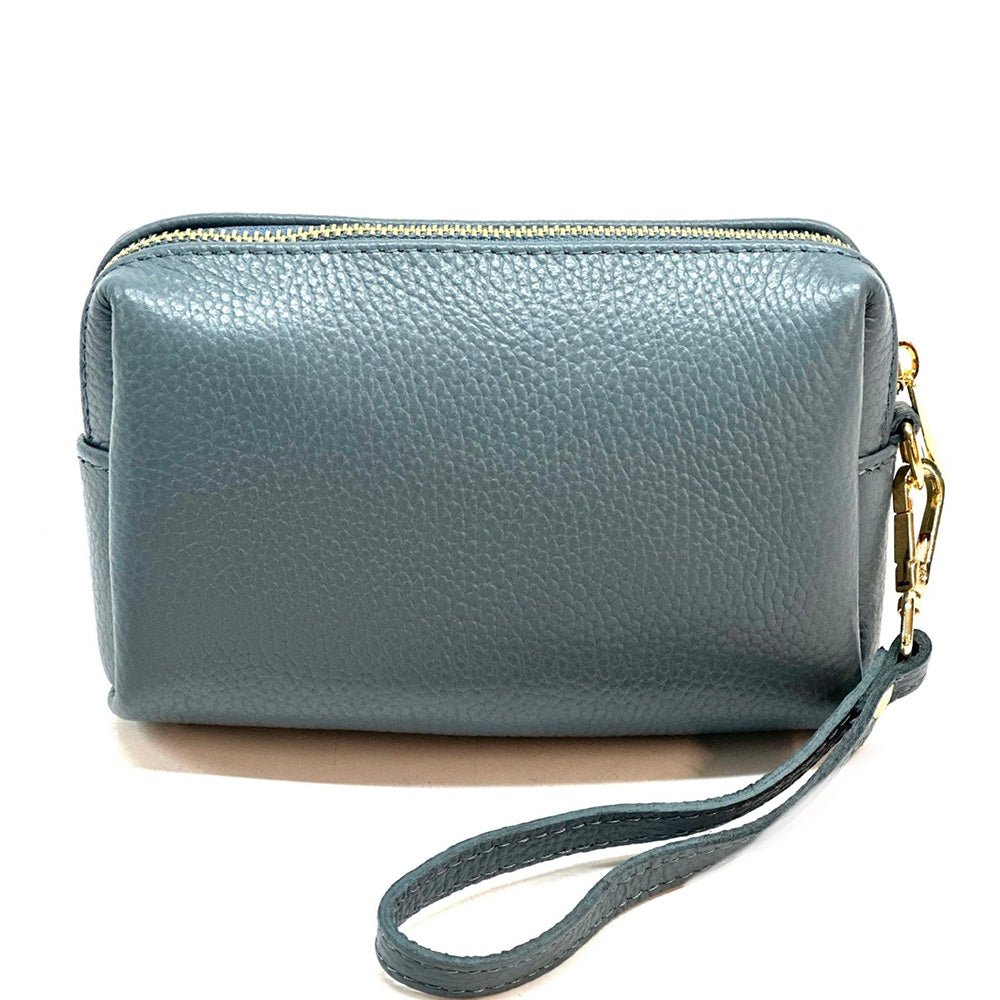 Isadora Italian Leather Wristlet – Elegant Everyday Wrist Bag for Women - Leather Italiano
