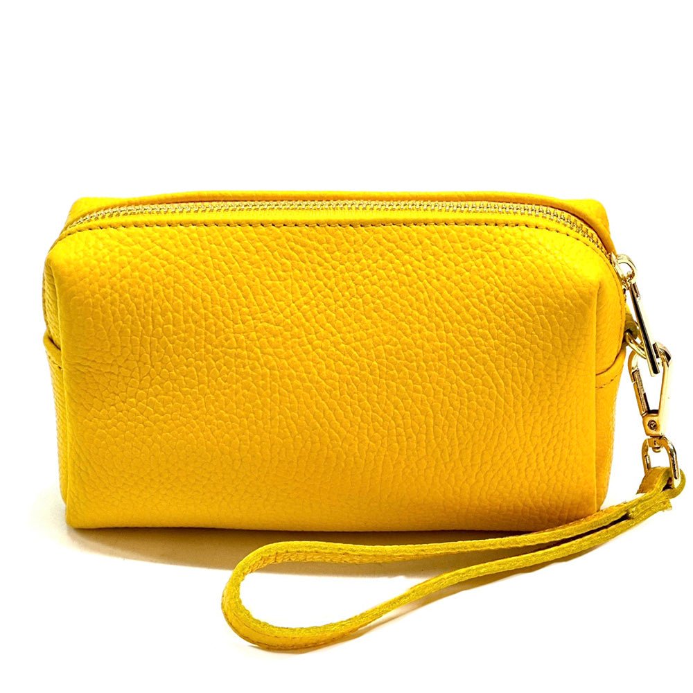 Isadora Italian Leather Wristlet – Elegant Everyday Wrist Bag for Women - Leather Italiano