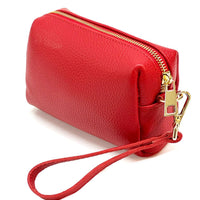 Isadora Italian Leather Wristlet – Elegant Everyday Wrist Bag for Women - Leather Italiano