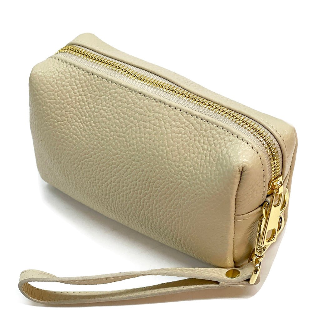 Isadora Italian Leather Wristlet – Elegant Everyday Wrist Bag for Women - Leather Italiano