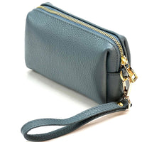 Isadora Italian Leather Wristlet – Elegant Everyday Wrist Bag for Women - Leather Italiano