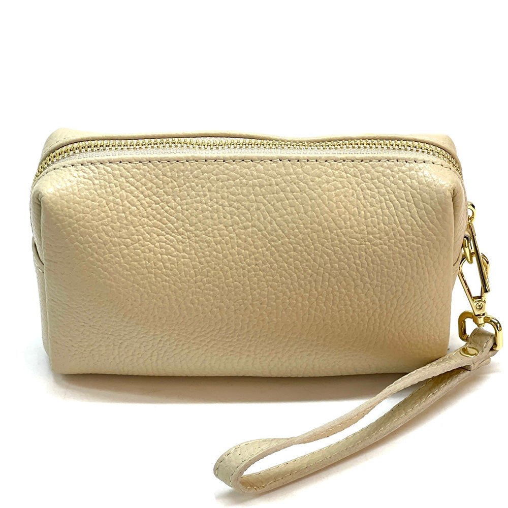 Isadora Italian Leather Wristlet – Elegant Everyday Wrist Bag for Women - Leather Italiano