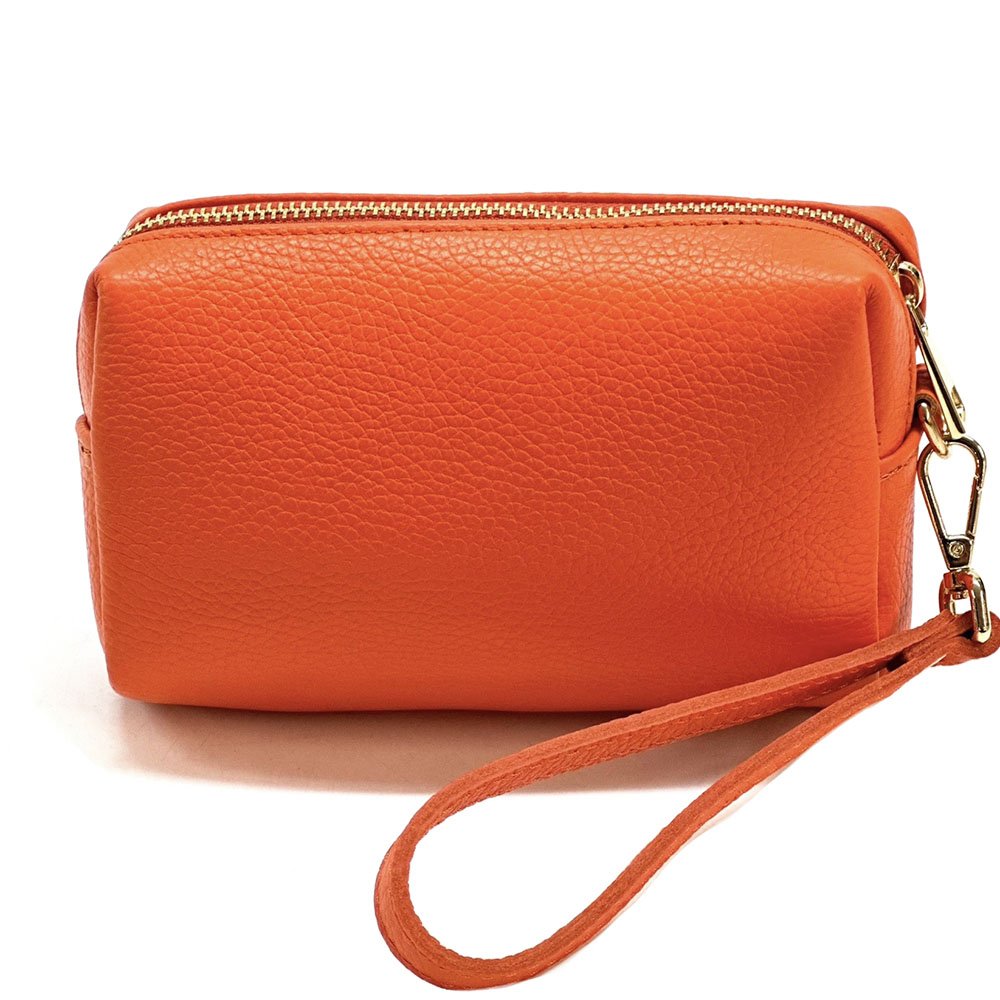 Isadora Italian Leather Wristlet – Elegant Everyday Wrist Bag for Women - Leather Italiano