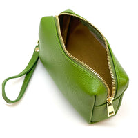 Isadora Italian Leather Wristlet – Elegant Everyday Wrist Bag for Women - Leather Italiano