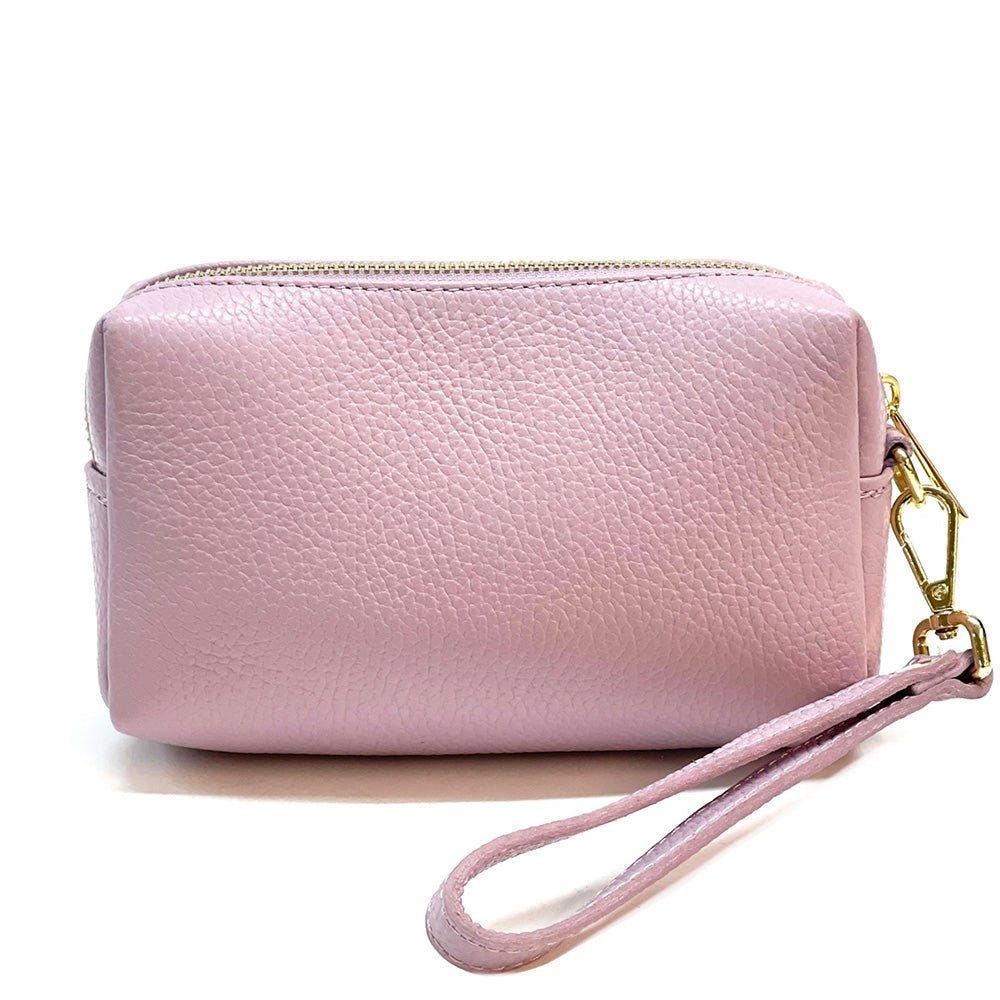 Isadora Italian Leather Wristlet – Elegant Everyday Wrist Bag for Women - Leather Italiano