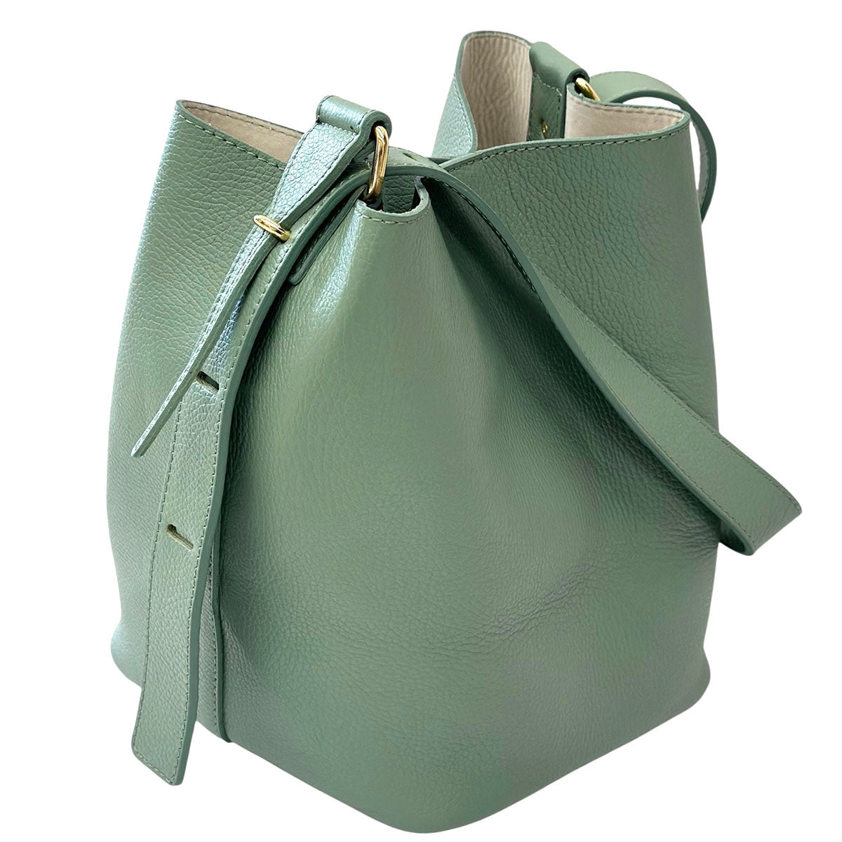 Ischia Dollaro Italian Leather Shoulder Bag - Leather Italiano
