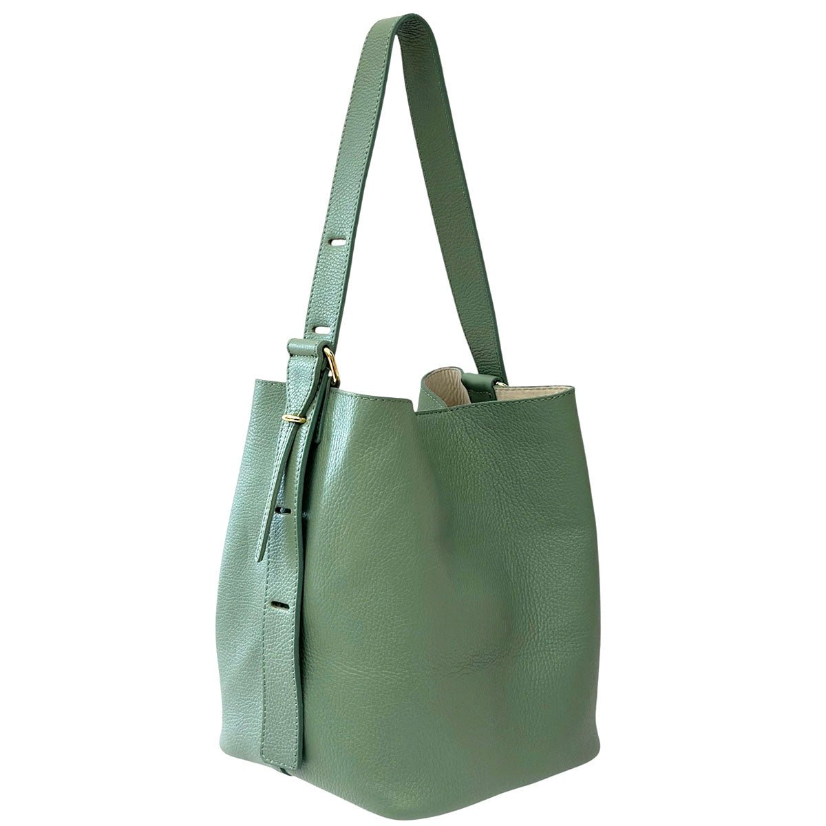 Ischia Dollaro Italian Leather Shoulder Bag - Leather Italiano