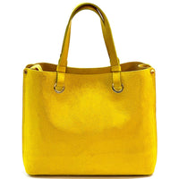 Italian Suede Leather Tote Bag - Aurelia Spacious Elegance - Leather Italiano