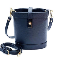 Juliette Cow Leather Bucket Bag - Leather Italiano