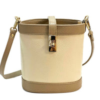 Juliette Cow Leather Bucket Bag - Leather Italiano