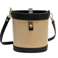 Juliette Cow Leather Bucket Bag - Leather Italiano