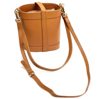 Juliette Cow Leather Bucket Bag - Leather Italiano